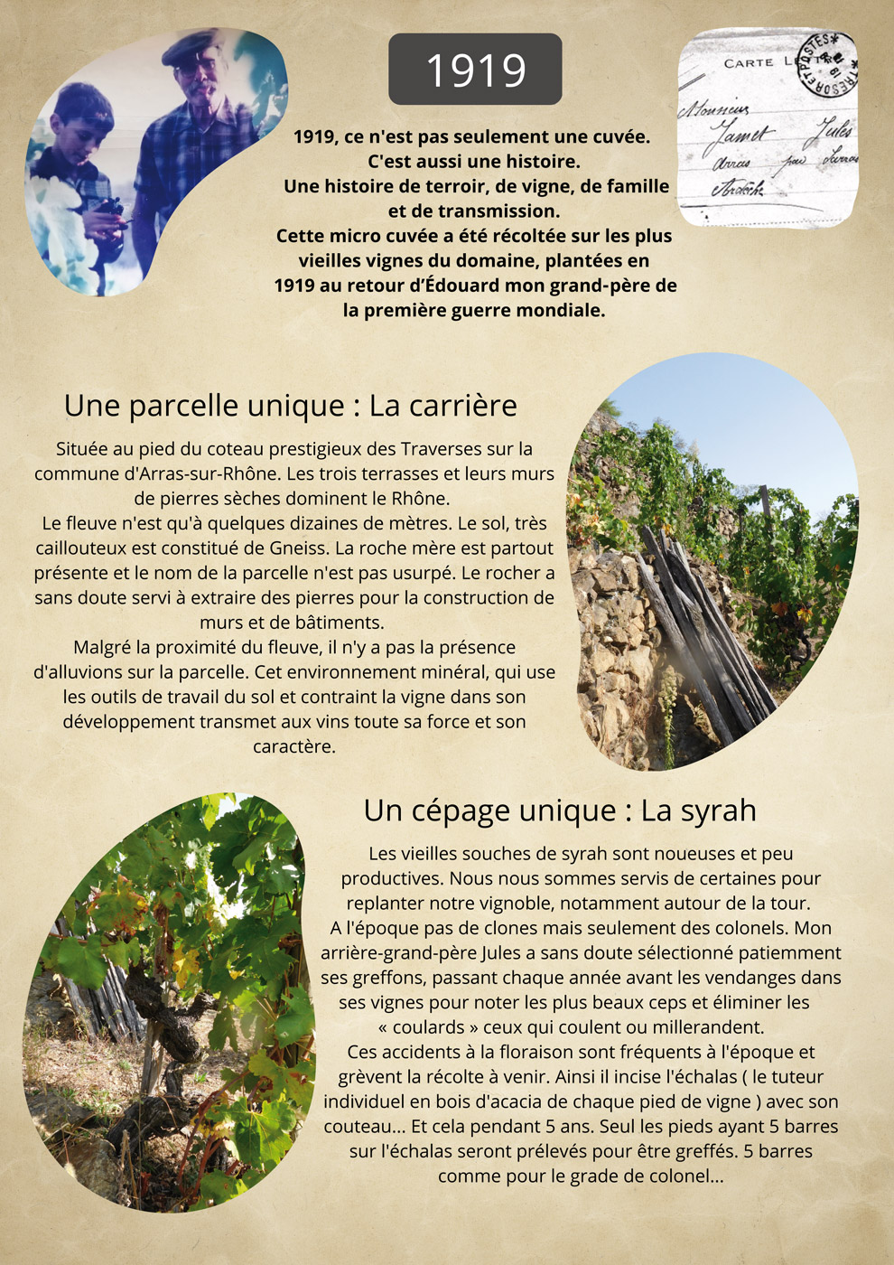 Saint Joseph Rouge - Histoire de la Cuvée 1919