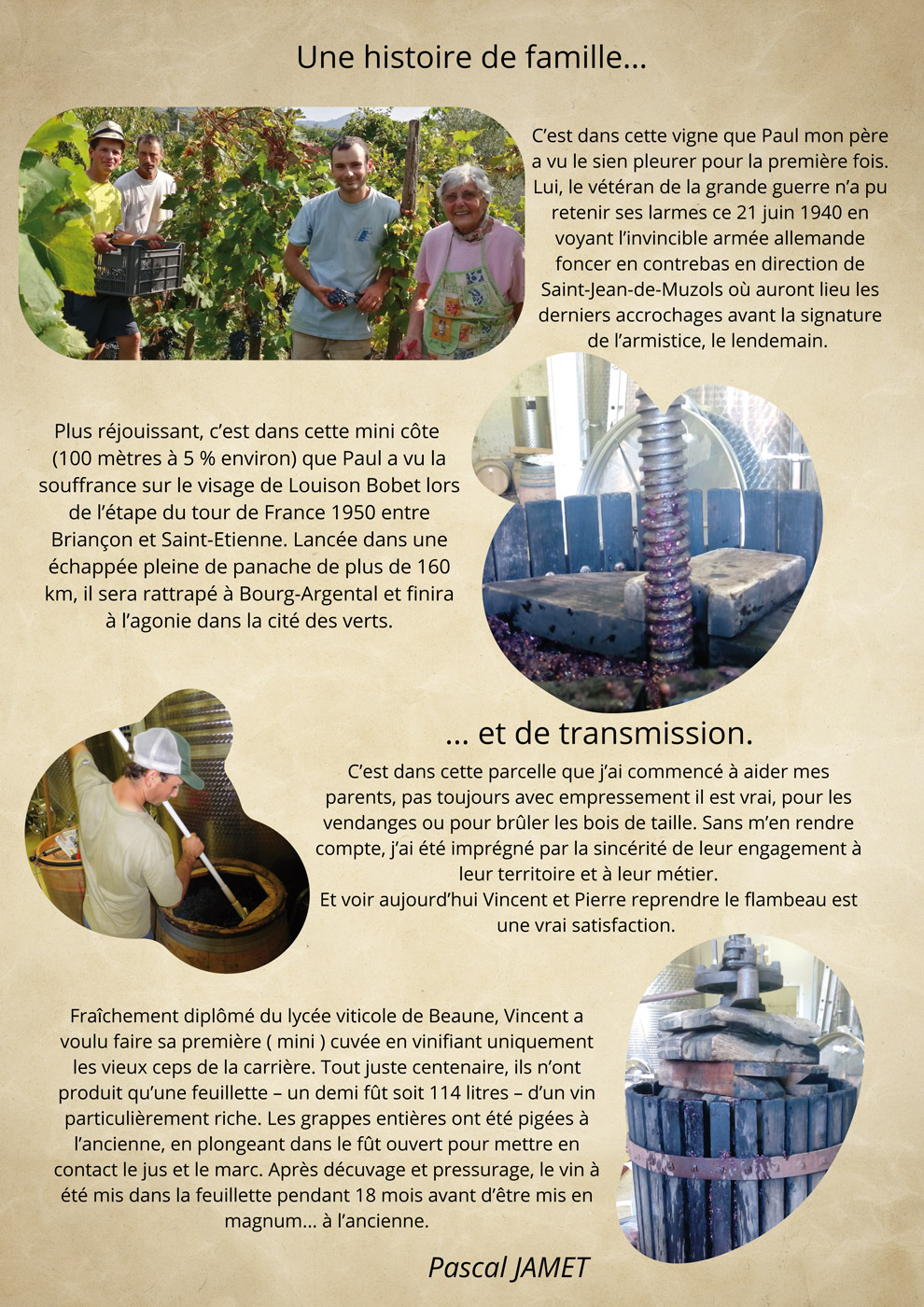 Saint Joseph Rouge - Histoire de la Cuvée 1919